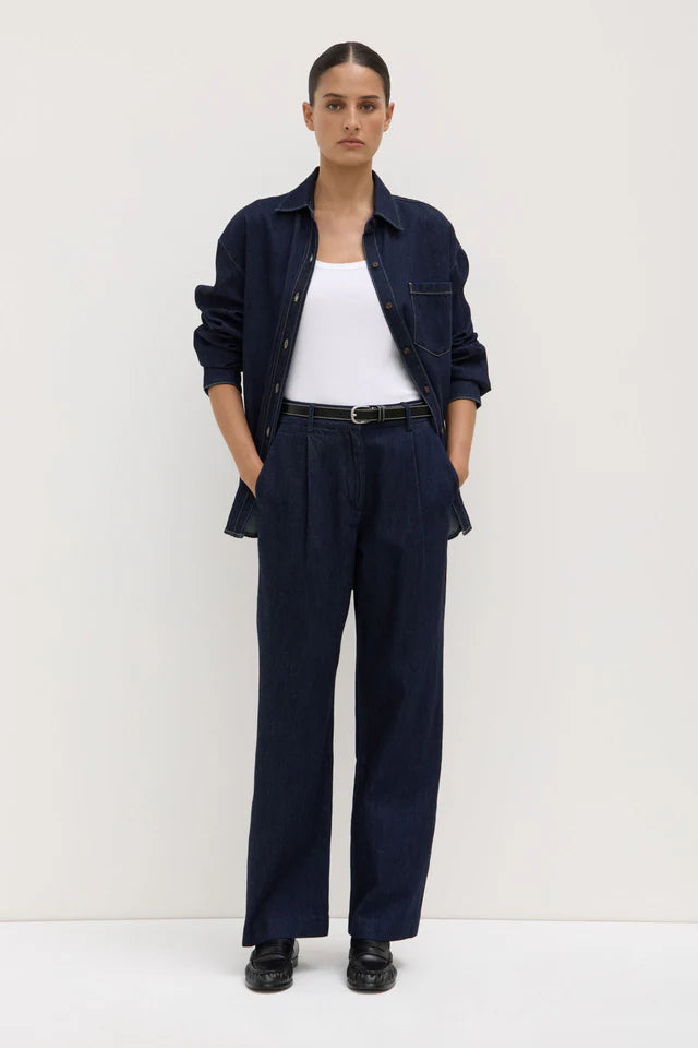 Assembley Label - Kiera Recycled Denim Pleat Front Pant