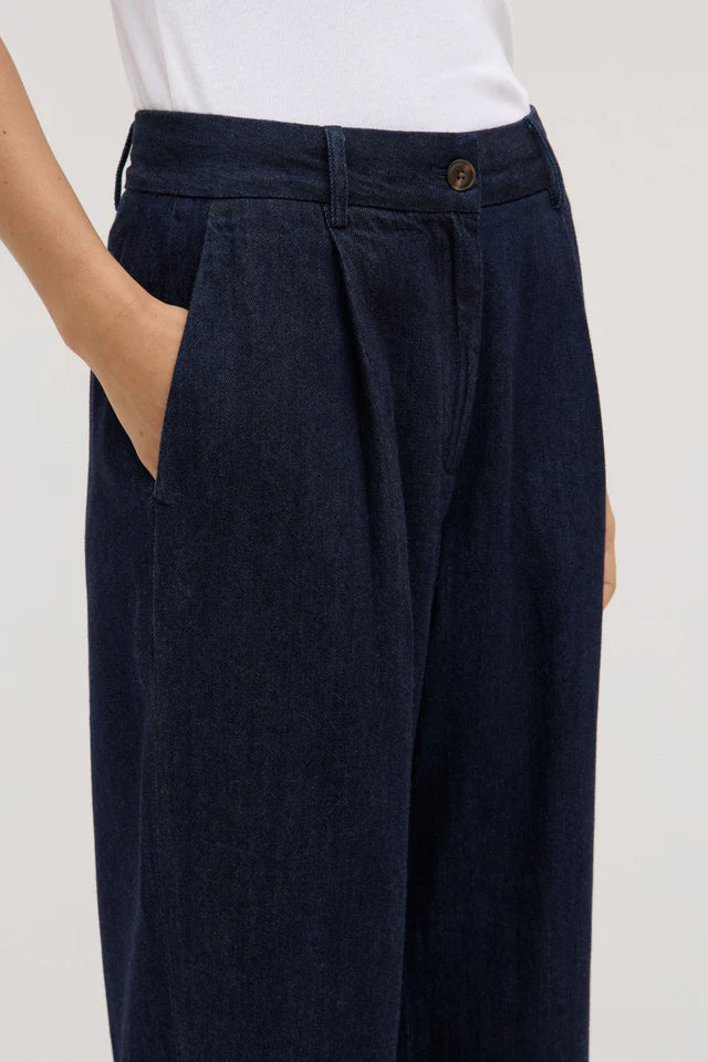 Assembley Label - Kiera Recycled Denim Pleat Front Pant