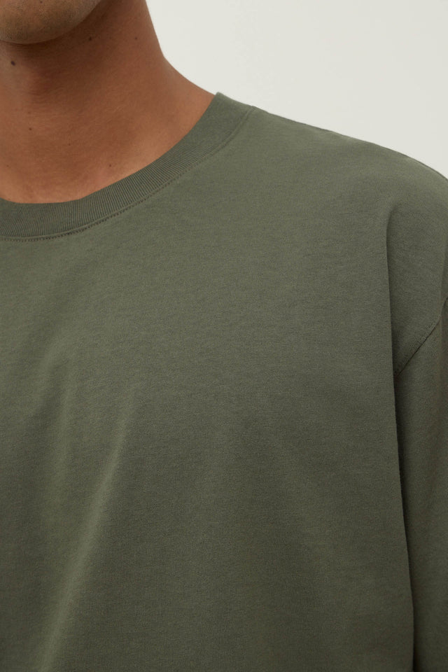 Assembly Label - Knox Organic Oversized Tee - Moss