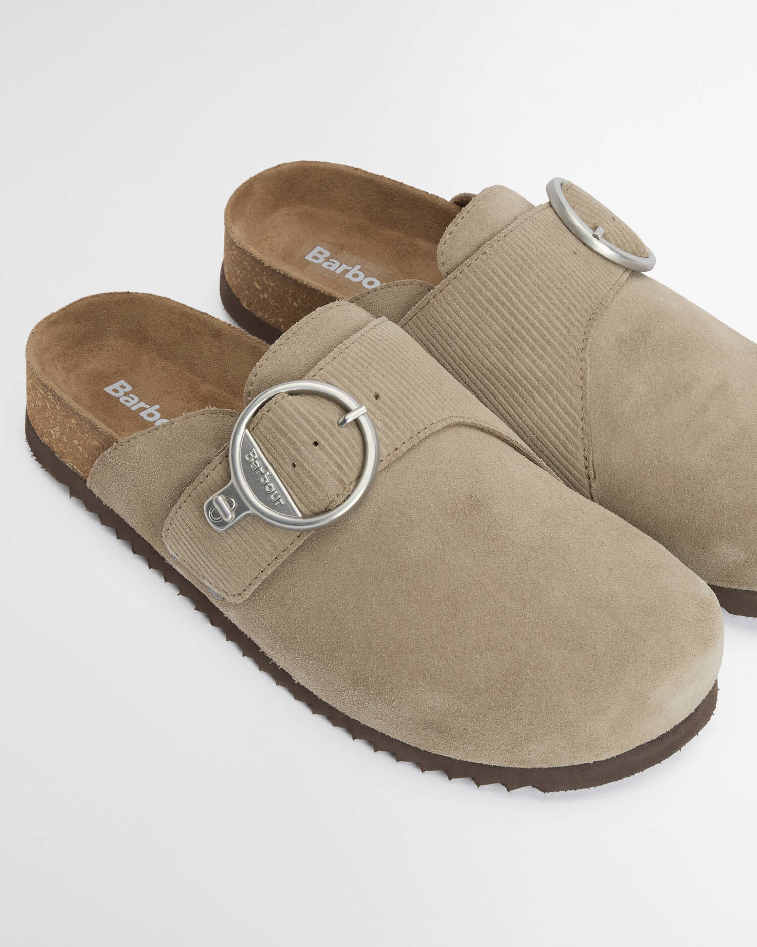 Barbour - Kyra Closed Toe Sandal - Taupe Suede