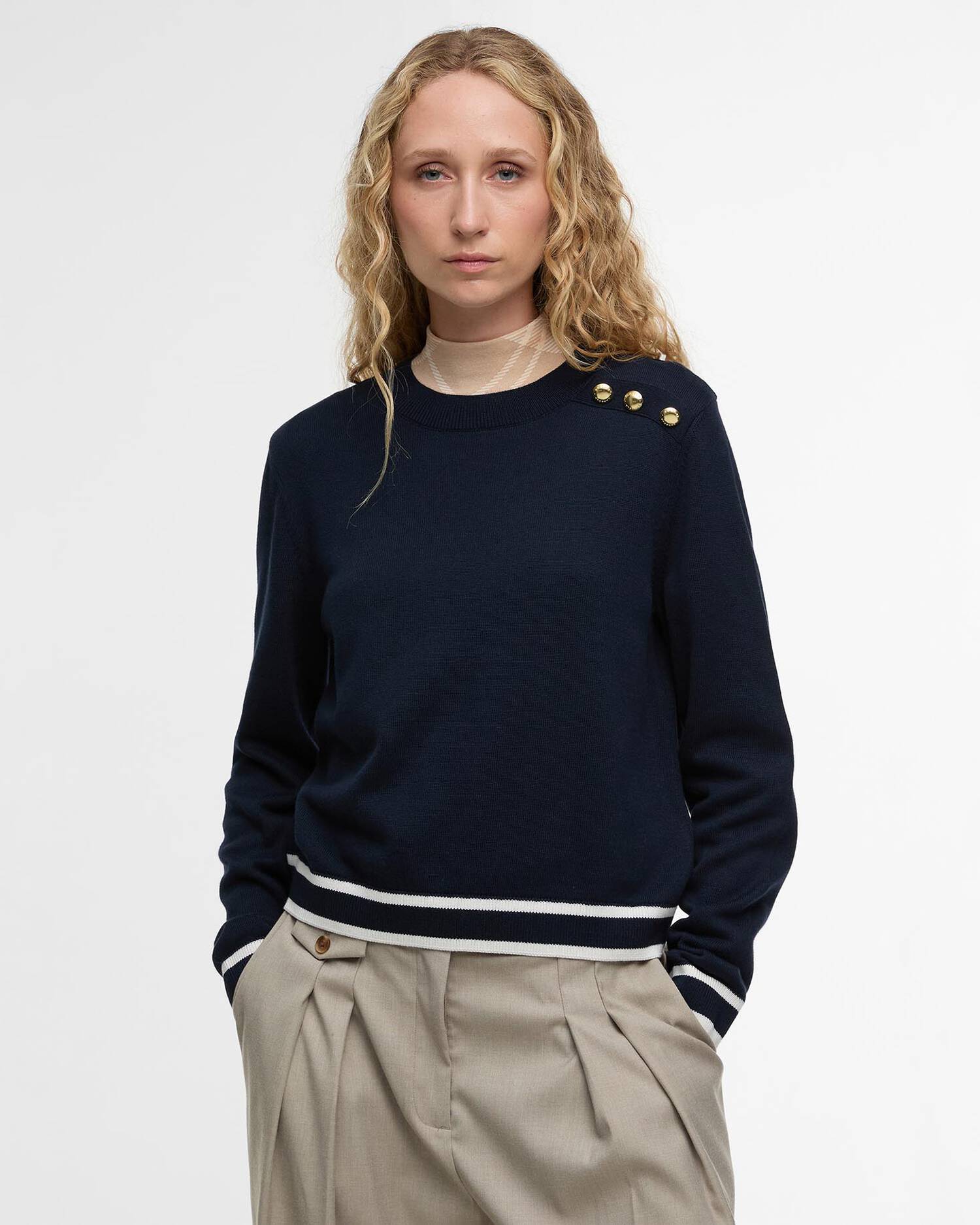 Barbour - Avery Kintted Jumper - Navy