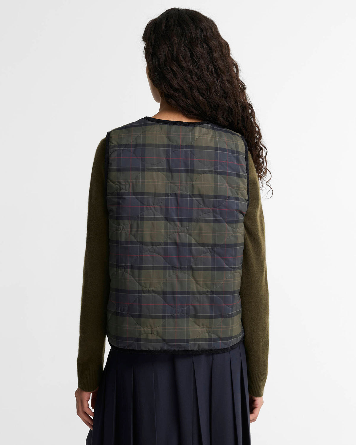 BARBOUR - NUNWELL REVERSABLE QUILTED LINER - BLACK SHADOW/CLASSIC