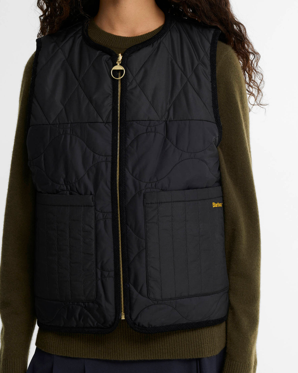 BARBOUR - NUNWELL REVERSABLE QUILTED LINER - BLACK SHADOW/CLASSIC