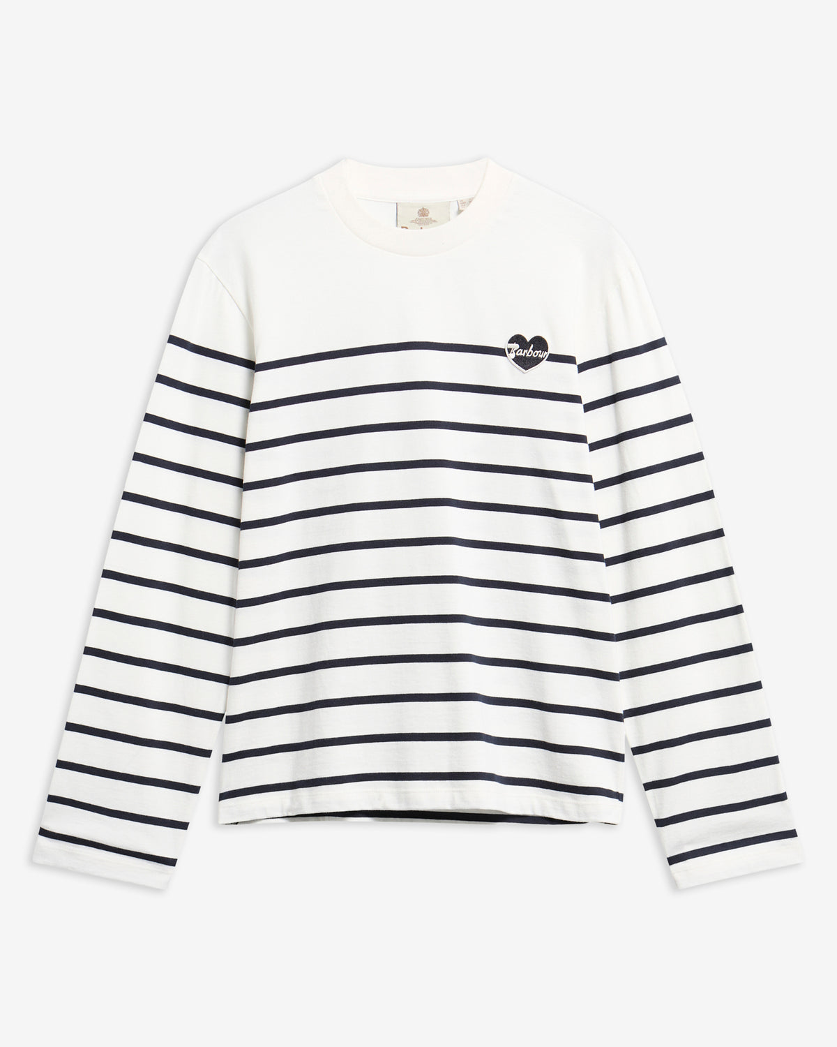 BARBOUR - HARLING STRIPED TOP - CLOUD/DARK NAVY