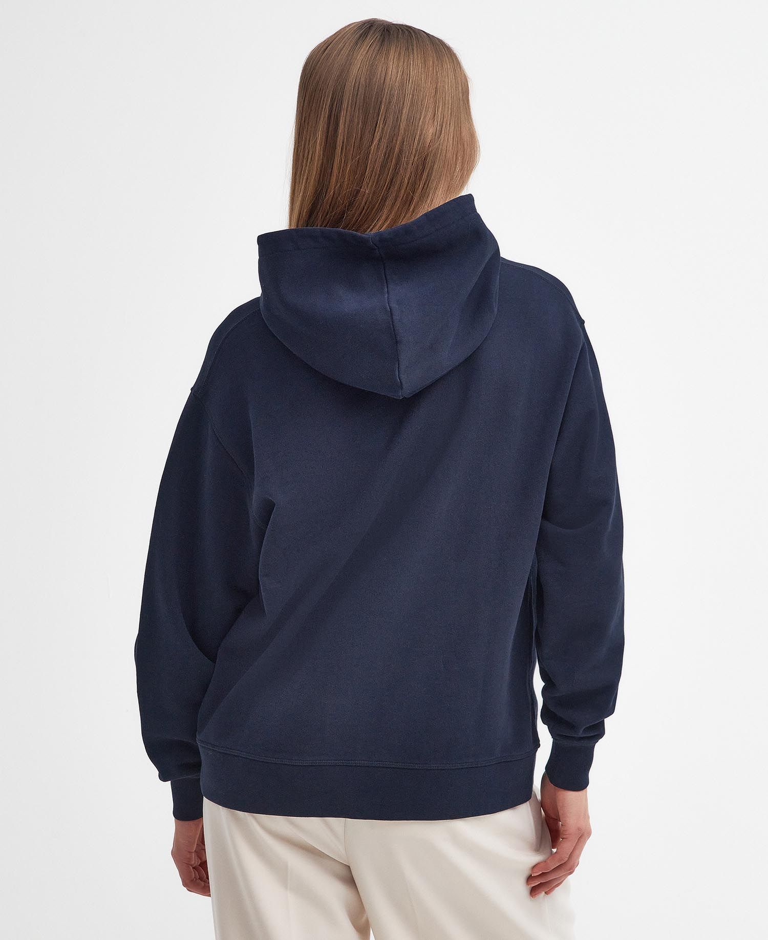 Barbour - Northumberlan Hoodie - Navy/White