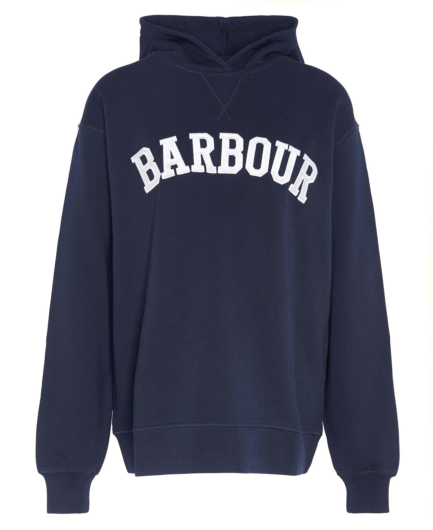 Barbour - Northumberlan Hoodie - Navy/White