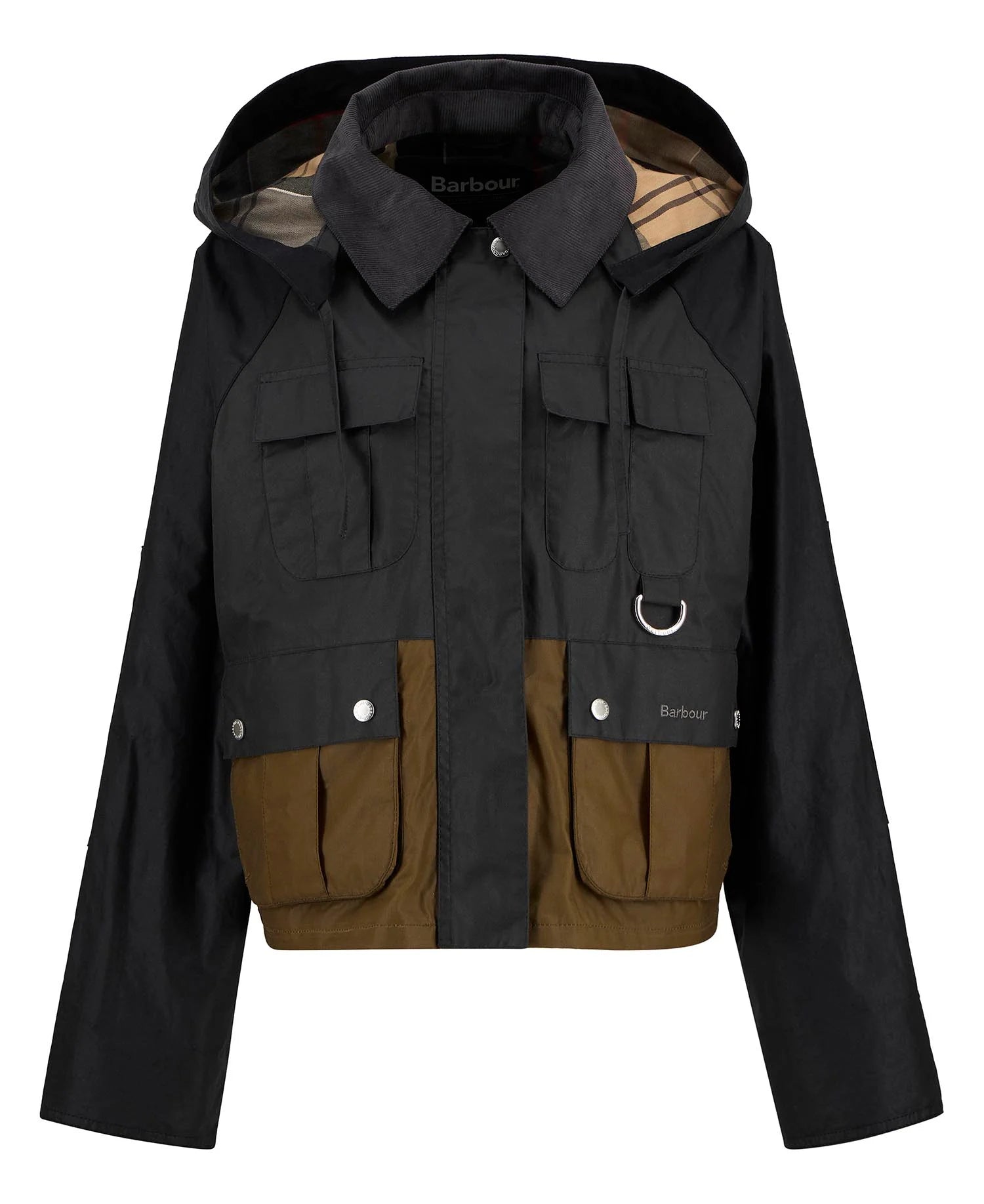 Barbour - Liza Wax Jacket - Black/Grey/Sand/Dress