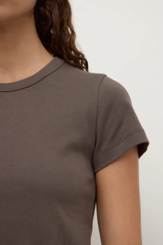 Assembly Label - Lyla Cap Sleeve Tee - Bark
