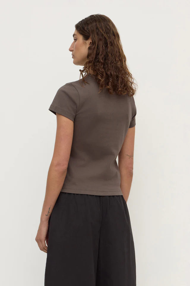 Assembly Label - Lyla Cap Sleeve Tee - Bark