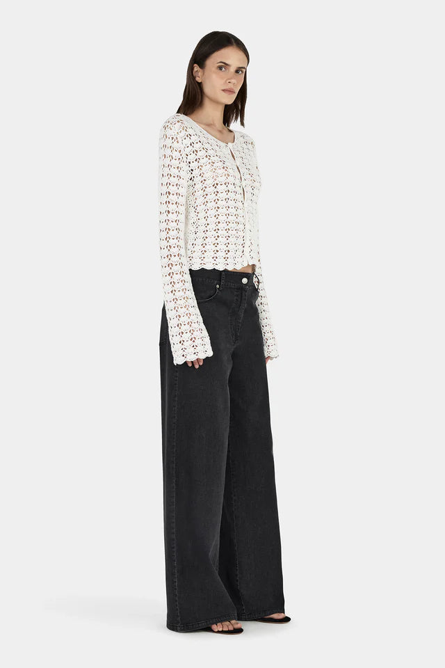 Hansen & Gretel - Cleo Crochet Cardi - Cream Crochet