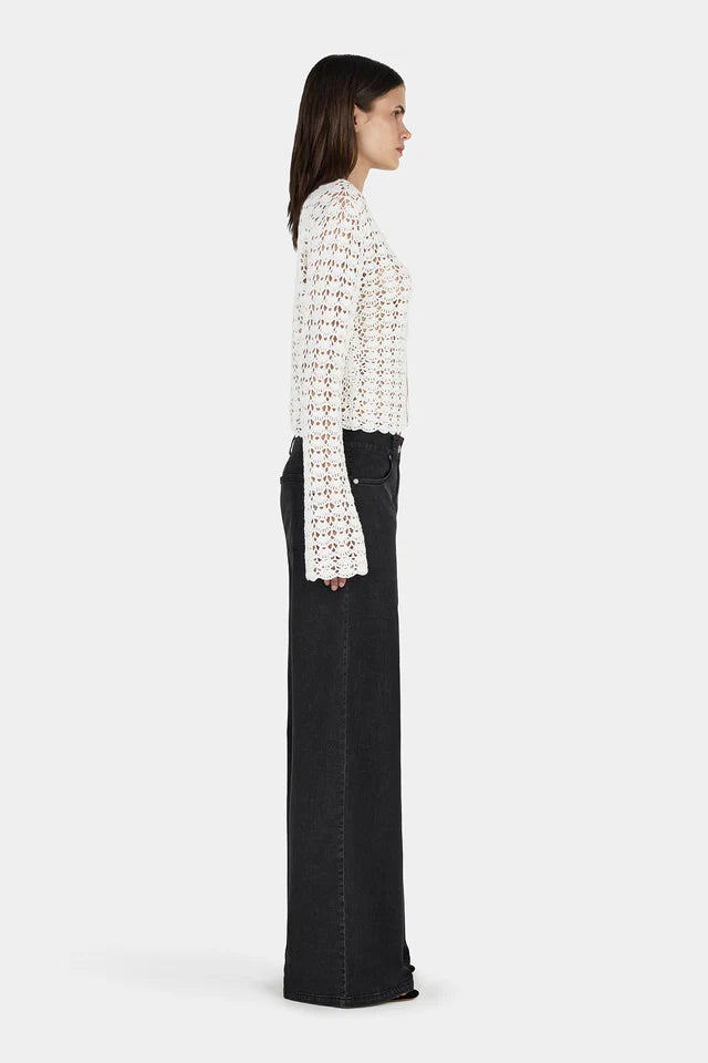 Hansen & Gretel - Cleo Crochet Cardi - Cream Crochet
