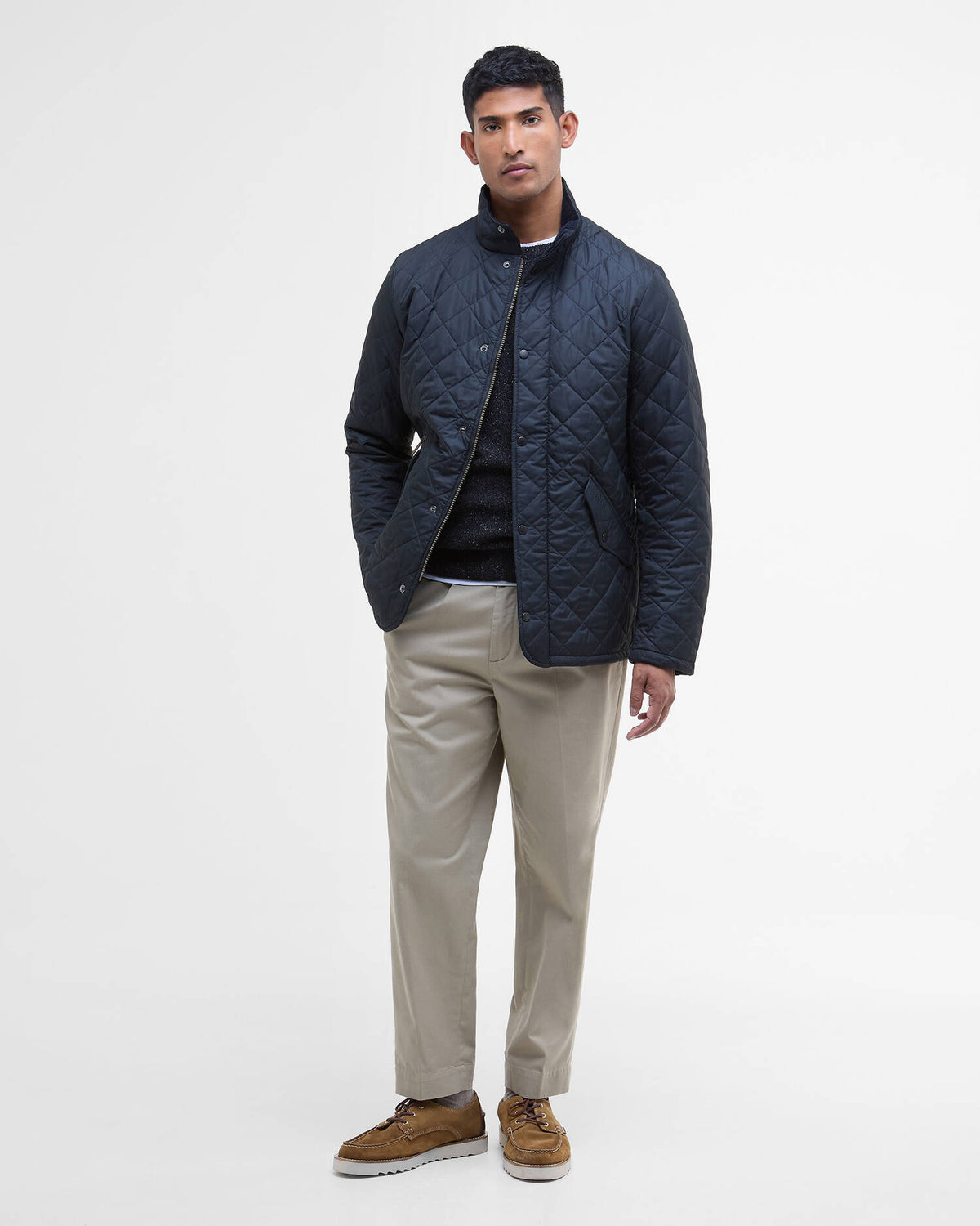 BARBOUR - CHELSEA QUILTED JACKET - NAVY
