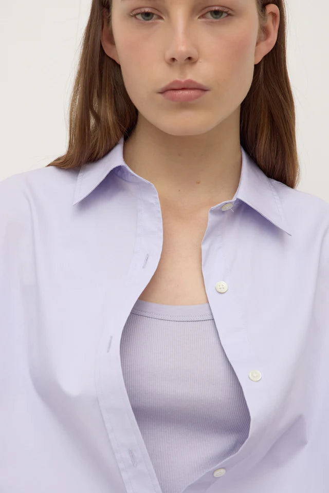 Assembly Label - Marigold Poplin Long Sleeve Shirt - Lilac