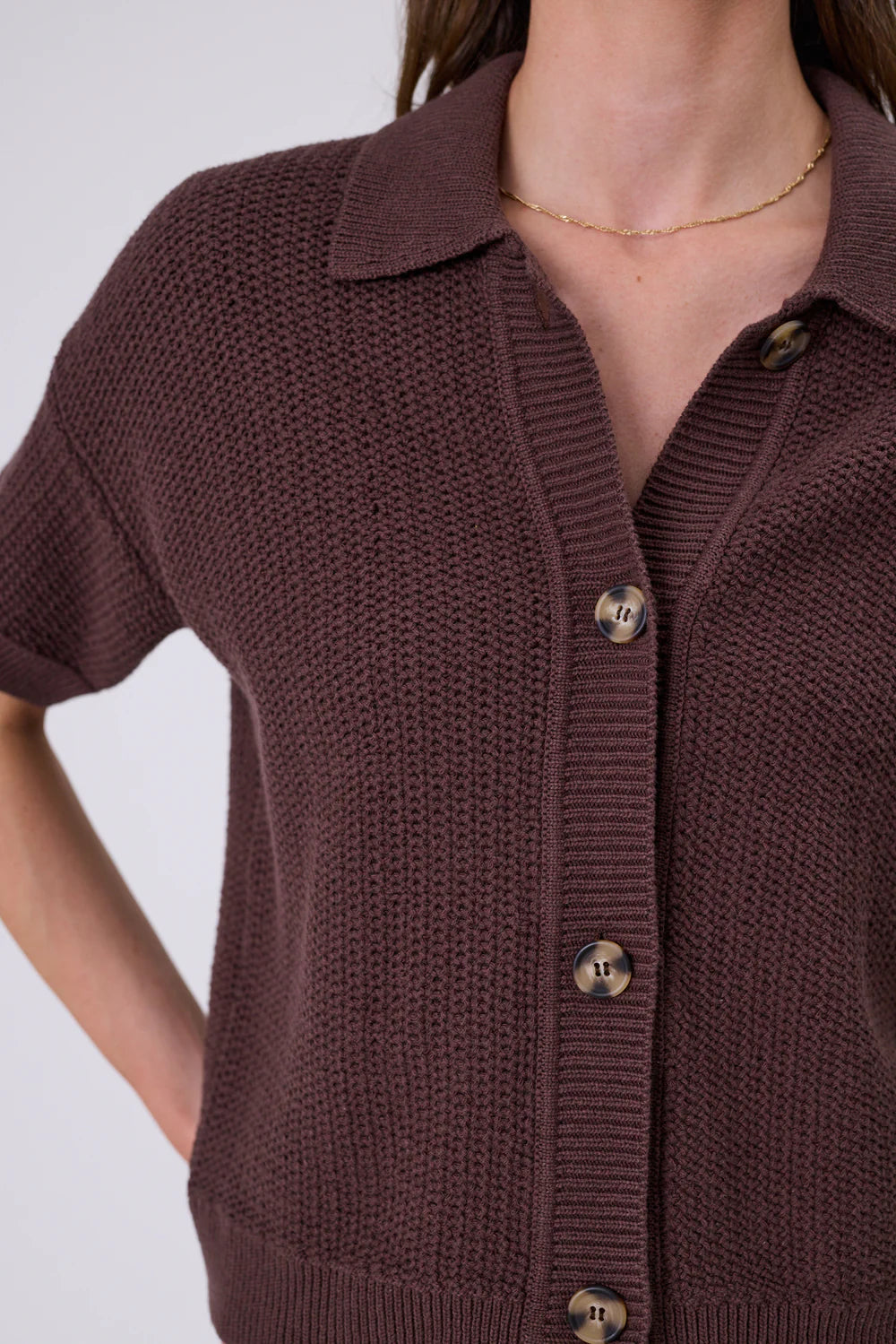 Marlow - Knit Shirt - Carob