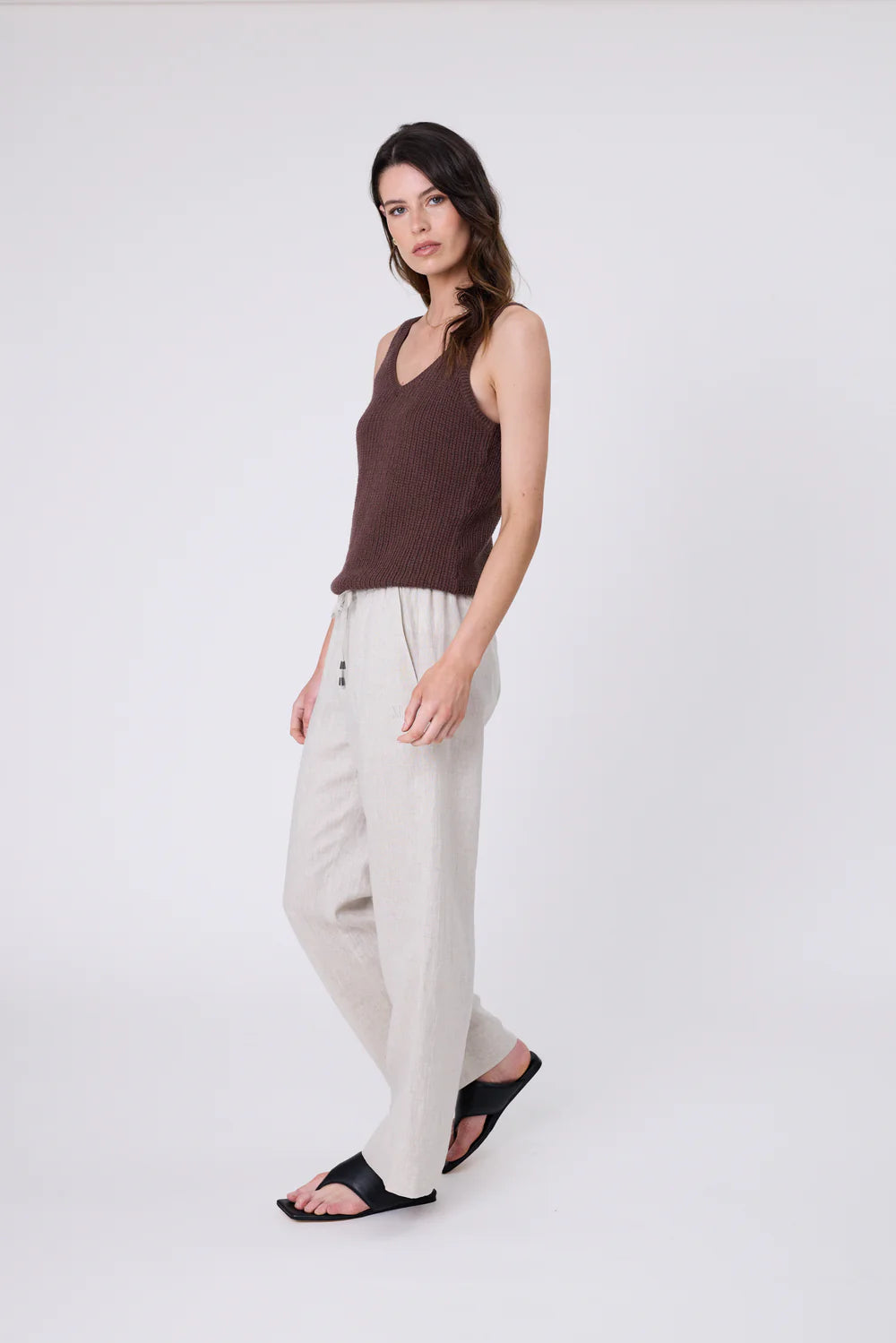 Marlow - Marina Knit Tank - Carob