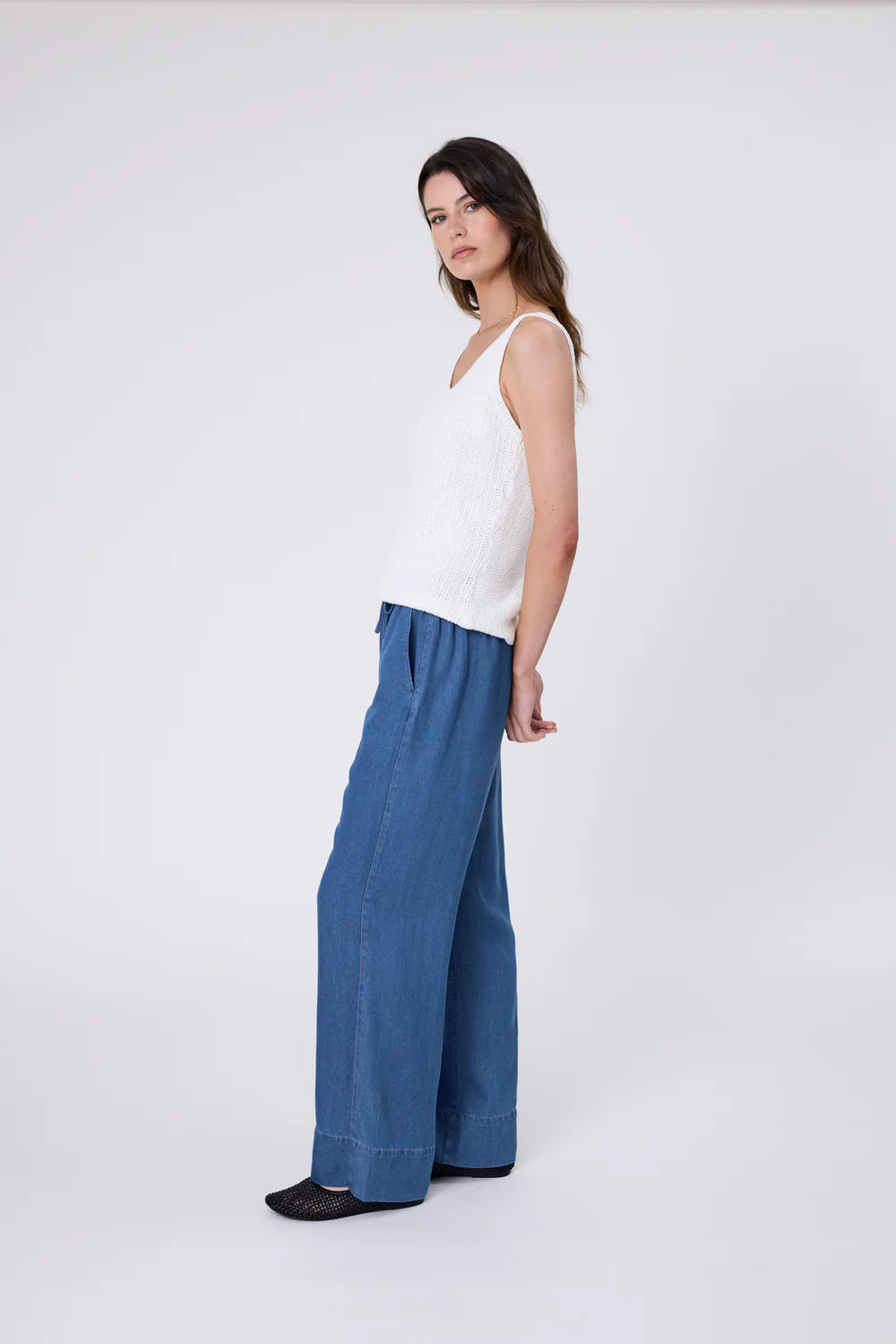 Marlow - Marina Knit Tank - Chalk