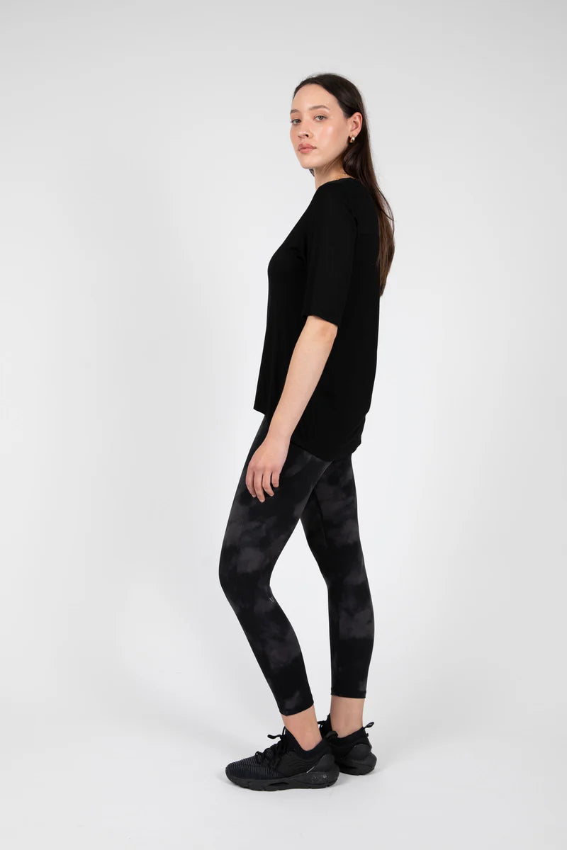Marlow - Anytime 3/4 Sleeve Tee - Black