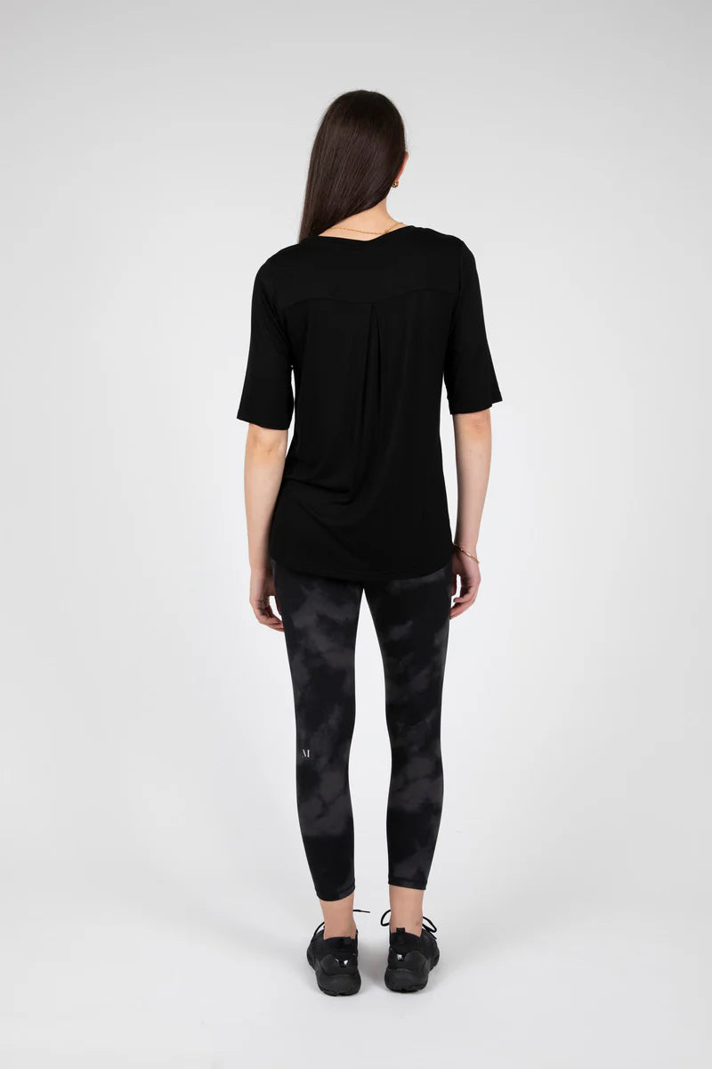 Marlow - Anytime 3/4 Sleeve Tee - Black