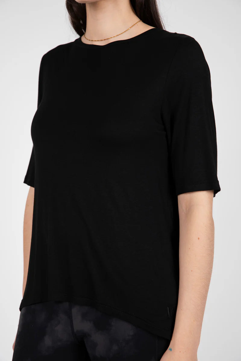 Marlow - Anytime 3/4 Sleeve Tee - Black
