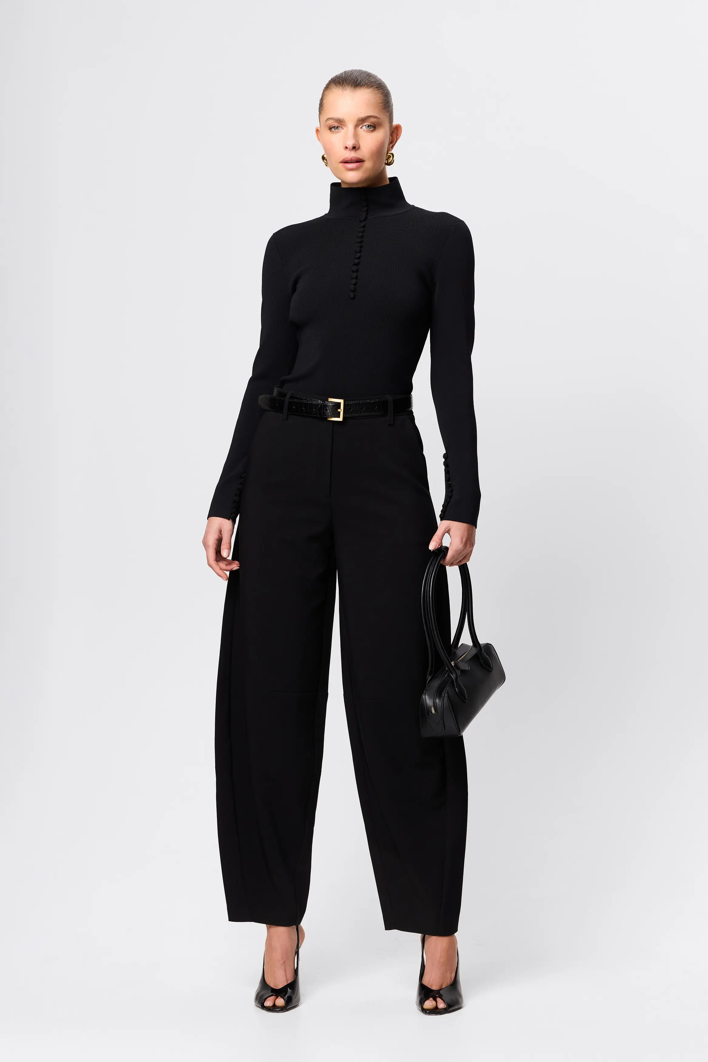 Mossman - Mayfair Long Sleeve Top - Black