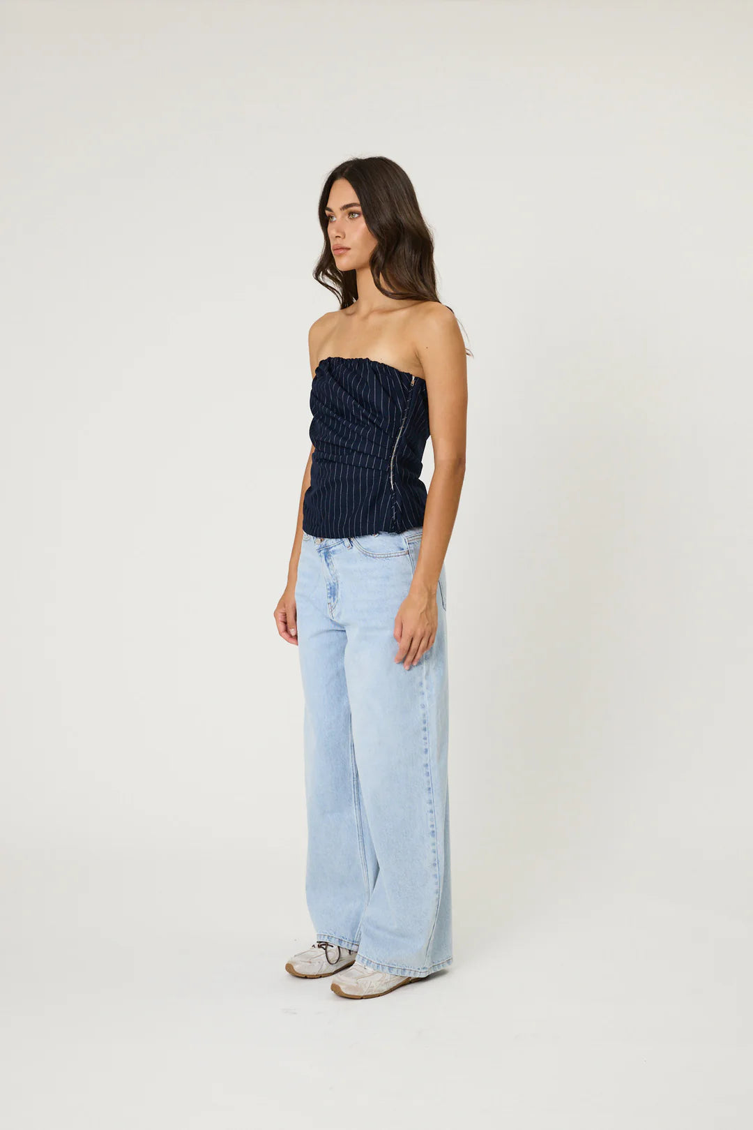 Remain - Everley Bodice - Midnight Stripe