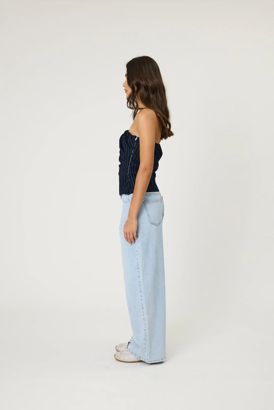 Remain - Everley Bodice - Midnight Stripe