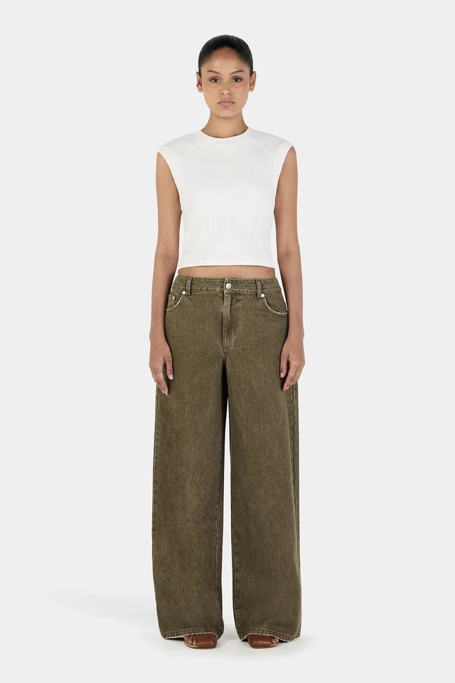 Hansen & Gretel - Paige Denim Jeans - Khaki