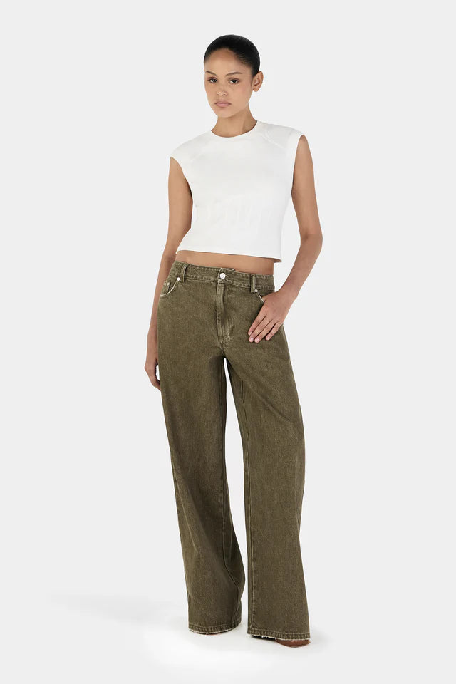 Hansen & Gretel - Paige Denim Jeans - Khaki