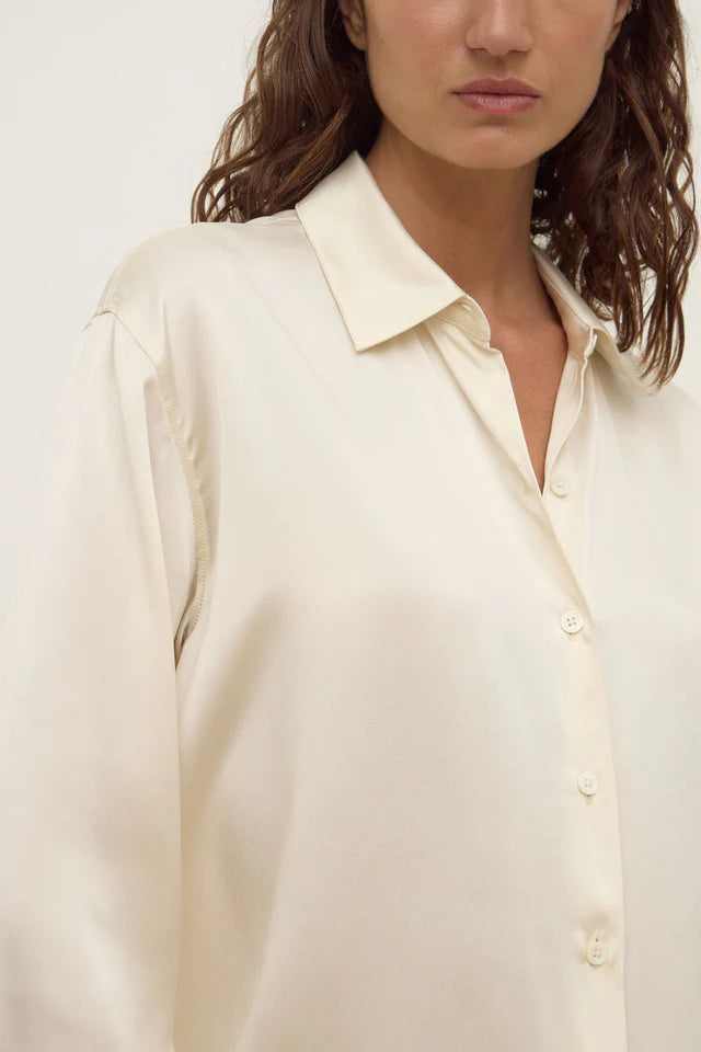 Assembly Label - Pippa Silk Shirt - Cream