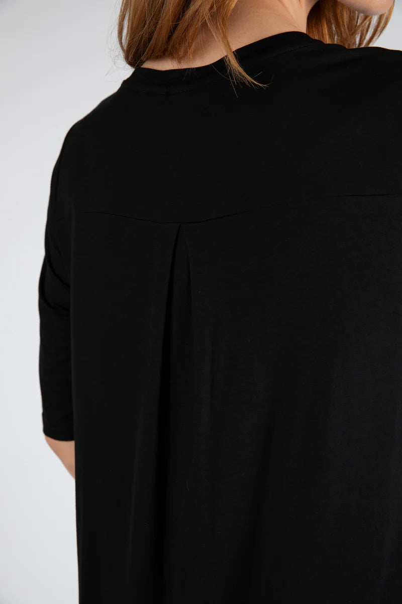 Marlow - Anytime 3/4 Sleeve Tee - Black