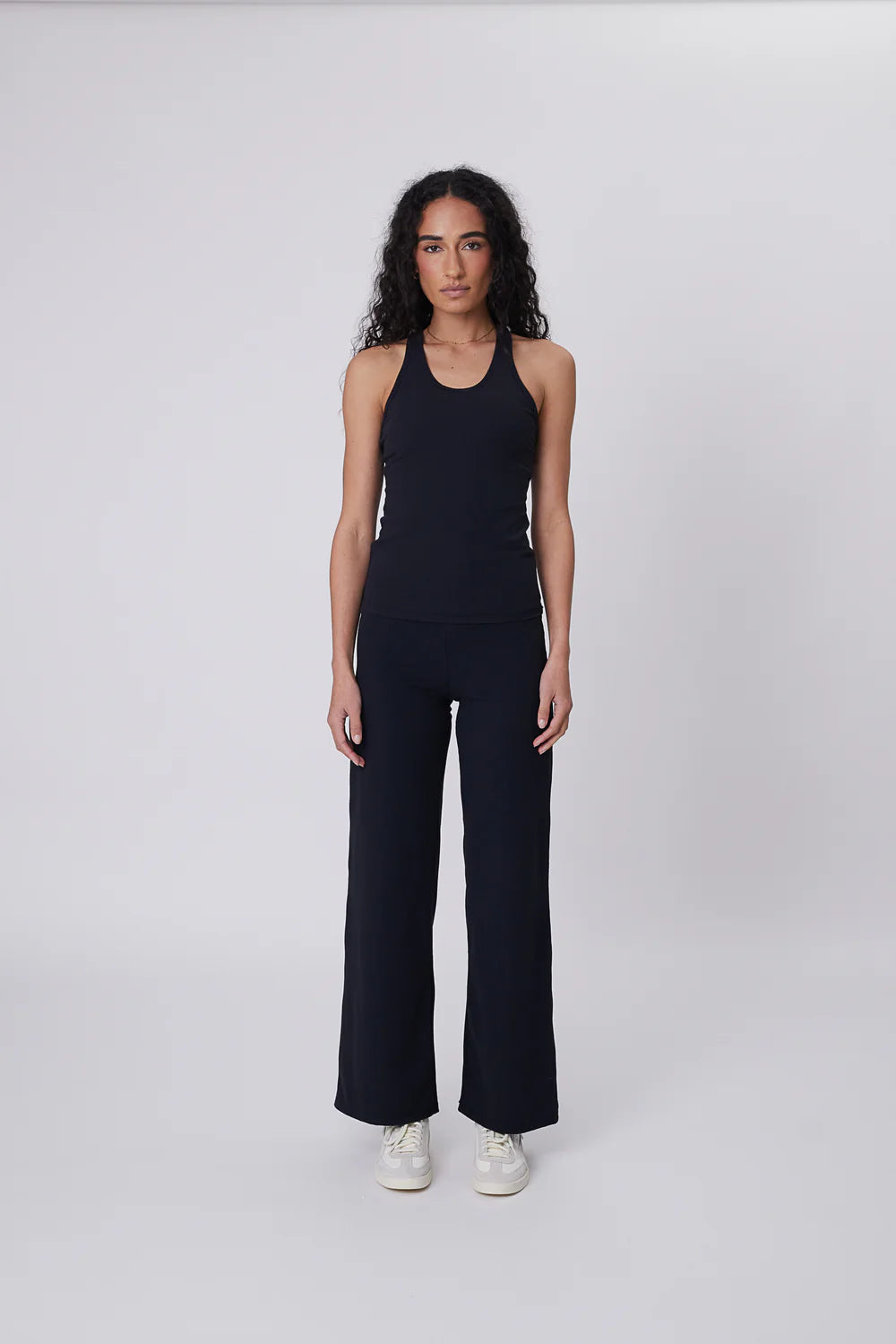Marlow - Recharge Rib Wide Leg Pant - Black
