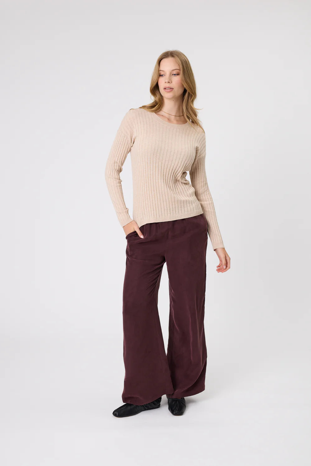 Marlow - Reign Long Sleeve Knit - Wheat