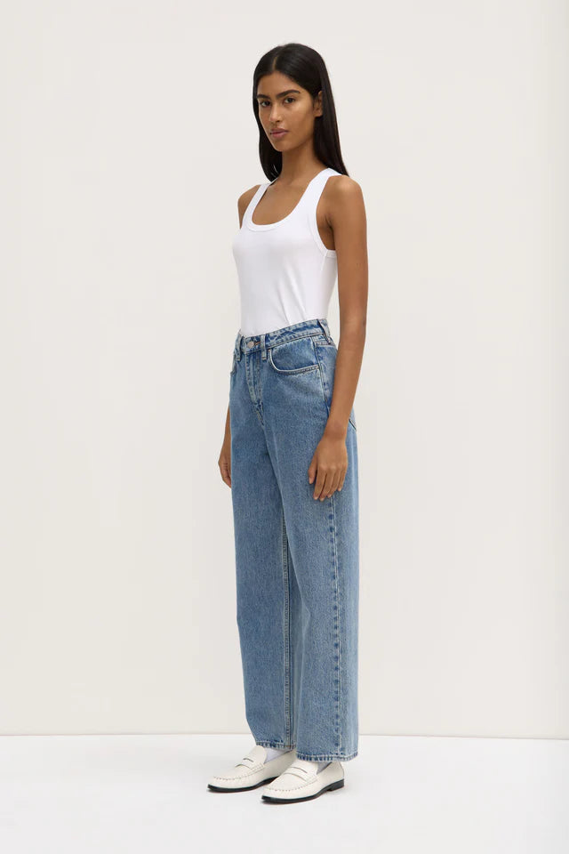 Assembly Label - Robyn Scoop Neck Tank - White