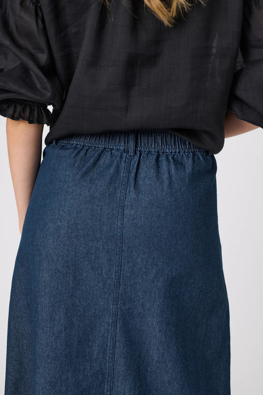 Marlow - Rotate Denim Skirt - Ink Wash