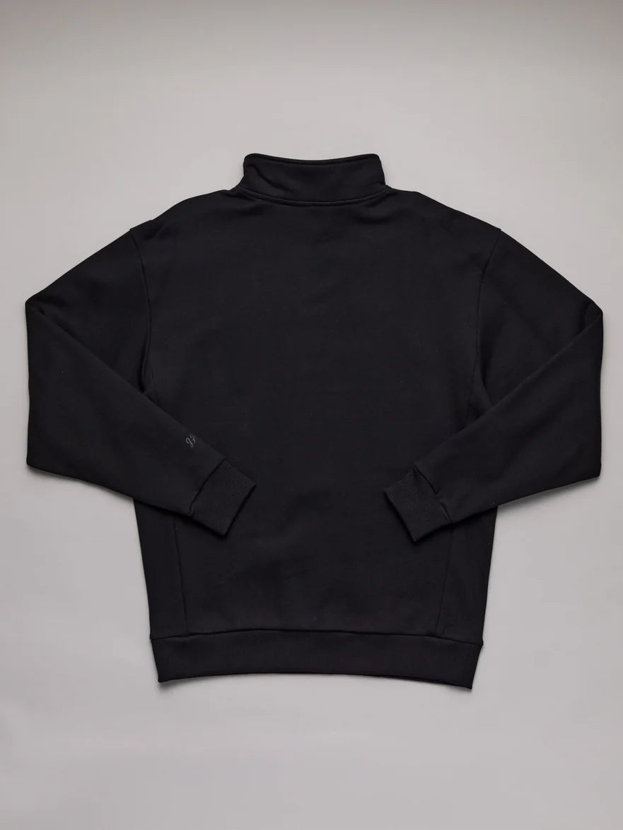 Just Another Fisherman - Stamp Coastal 1/4 Zip - Black