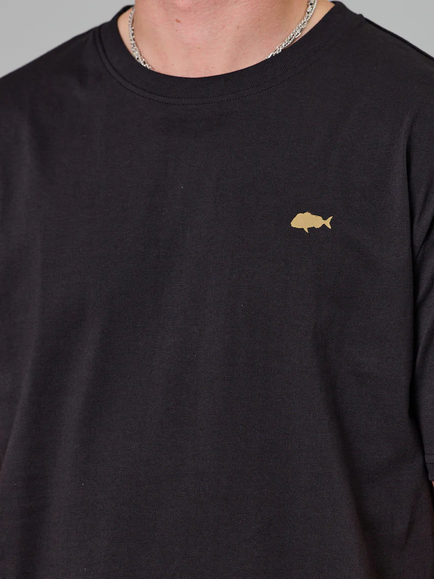 Just Another Fisherman - Stamp Sea Tee - Black