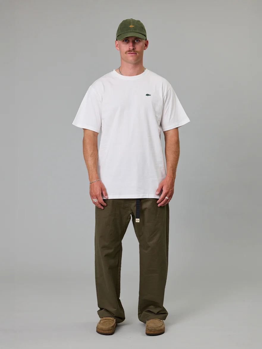 JUST ANOTHER FISHERMAN - STAMP SEA TEE - WHITE