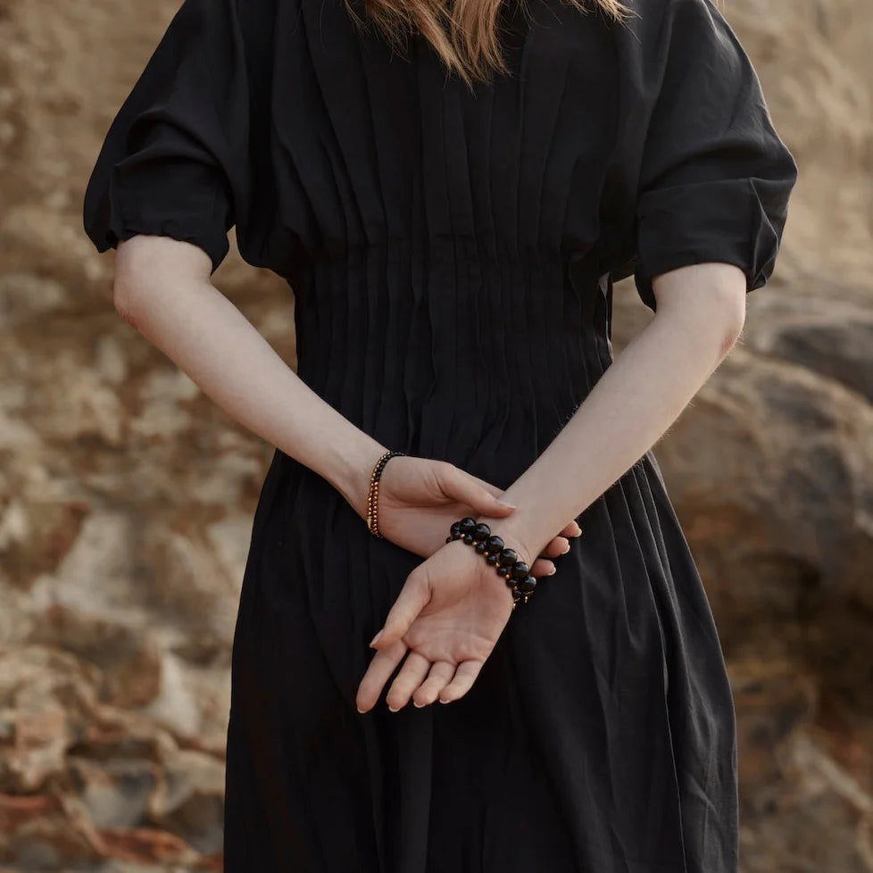 SILK & STEEL - Luna Black Onyx Bracelet