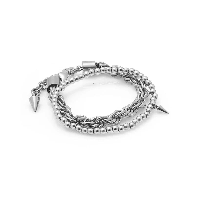 Silk & Steel - Eclipse Bracelet - Silver
