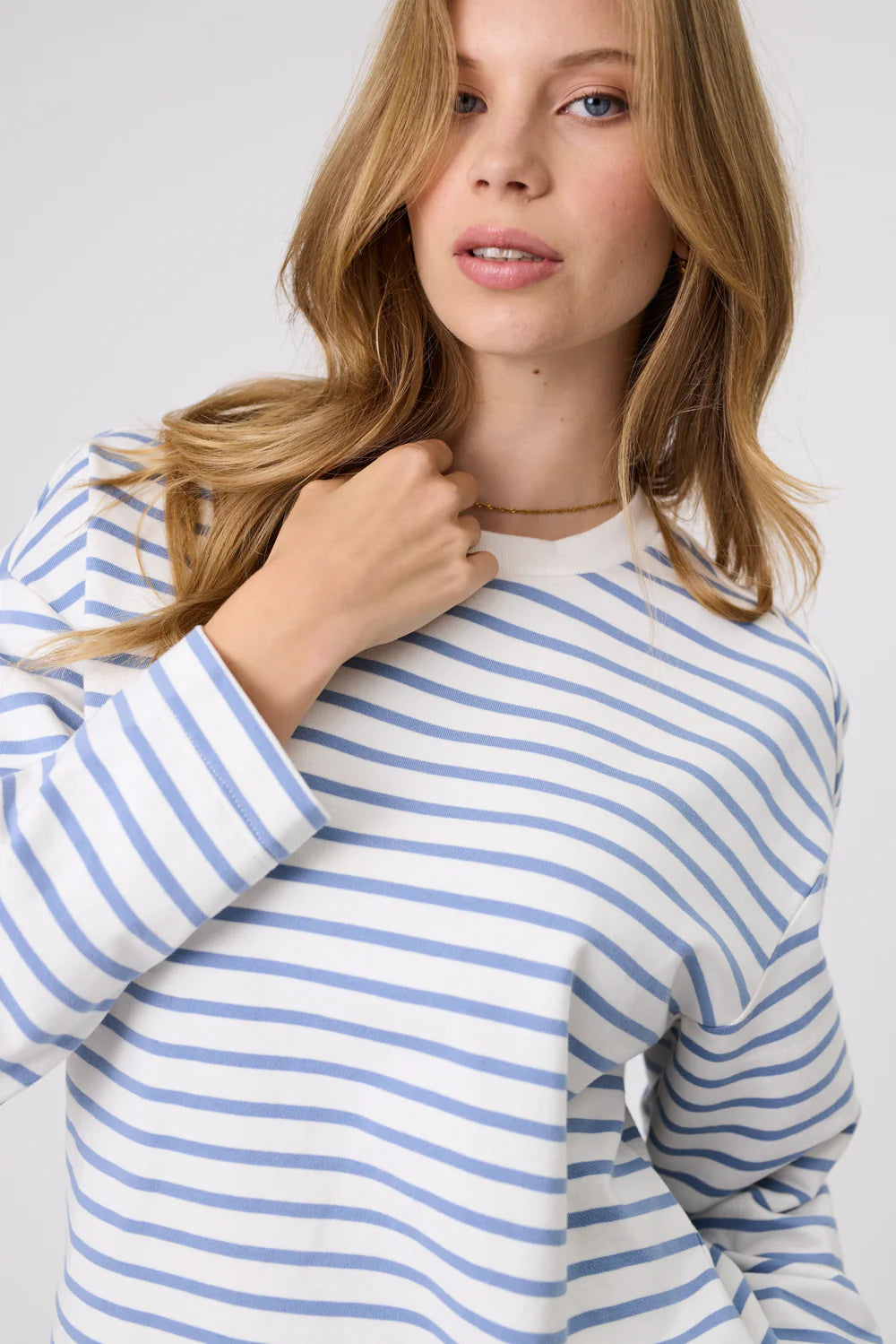 Marlow - Solo Crew Sweat - Powder Stripe