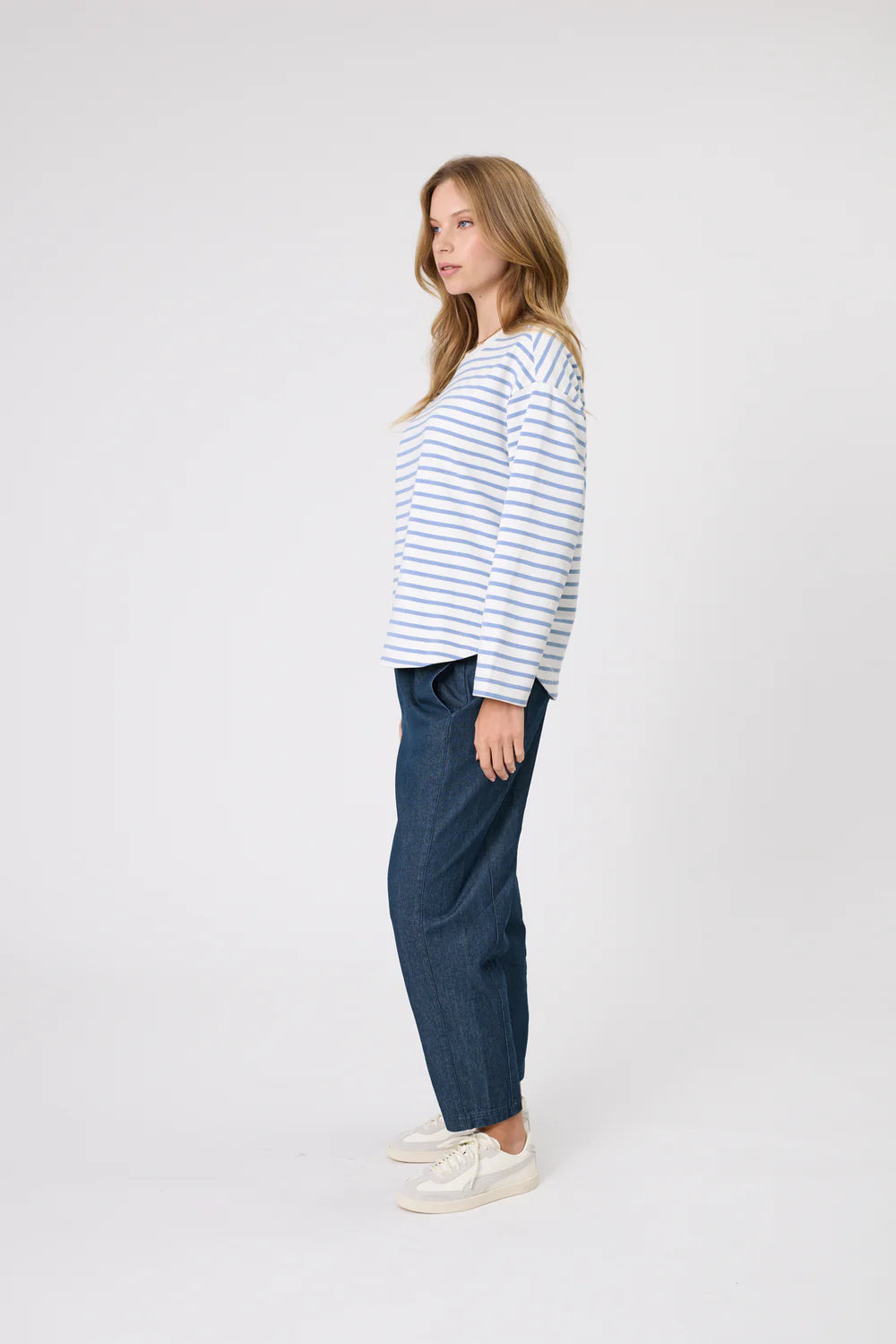 Marlow - Solo Crew Sweat - Powder Stripe