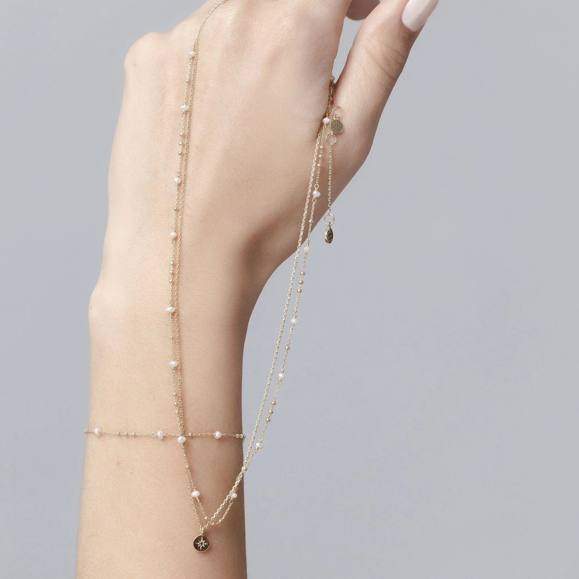 Silk & Steel - Petite North Star Necklace Blue Sapphire