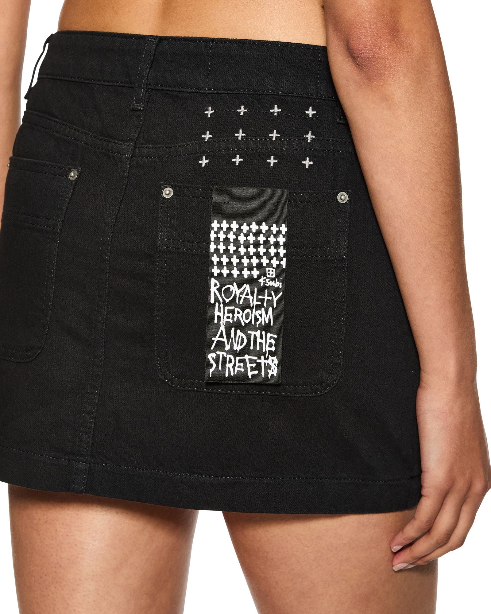 KSUBI - Low Rider Mini Skirt Boneyard Black