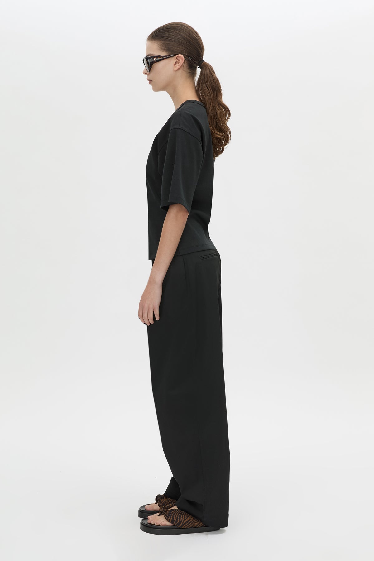 CAMILLA & MARC - ALBA BOXY TEE - BLACK