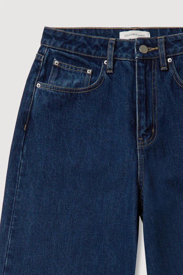 Assembly Label - Wide Leg Jean - Heritage Blue