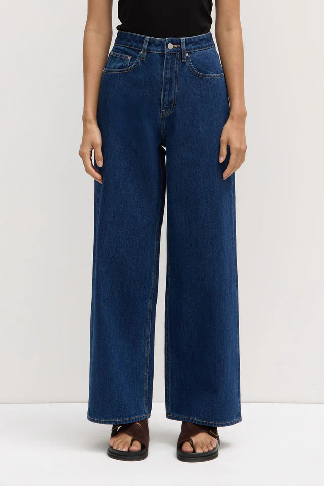 Assembly Label - Wide Leg Jean - Heritage Blue