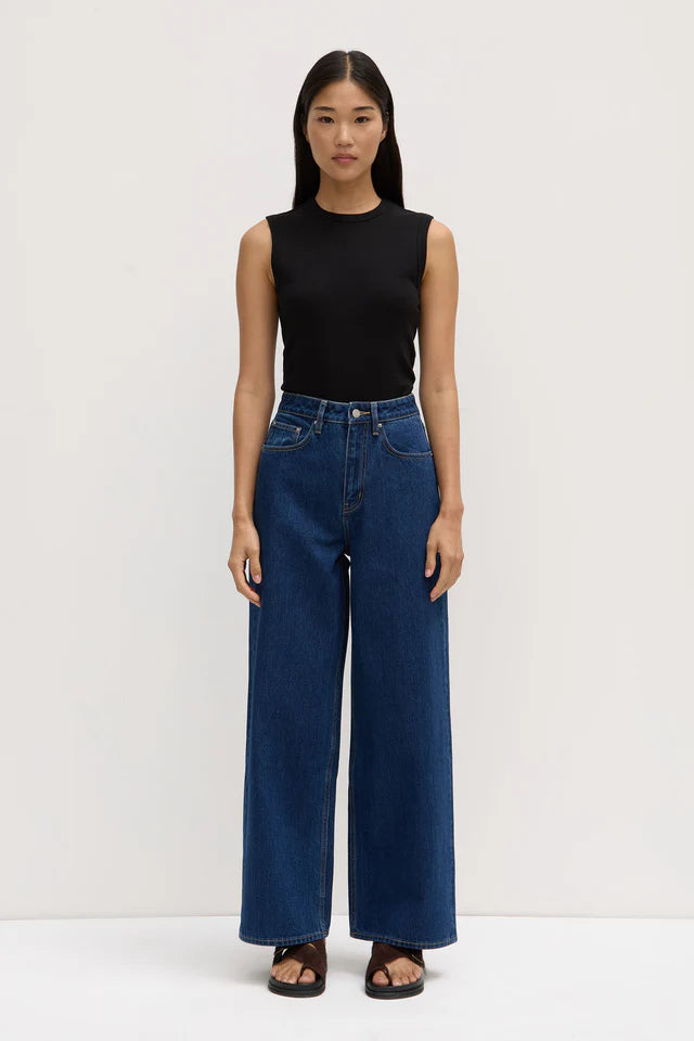 Assembly Label - Wide Leg Jean - Heritage Blue