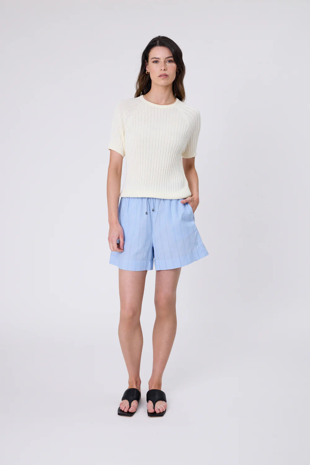 Marlow - Wisp Knit Tee - Butter