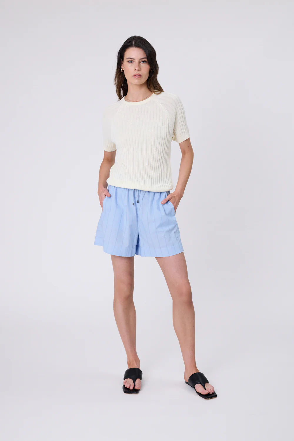 Marlow - Wisp Knit Tee - Butter
