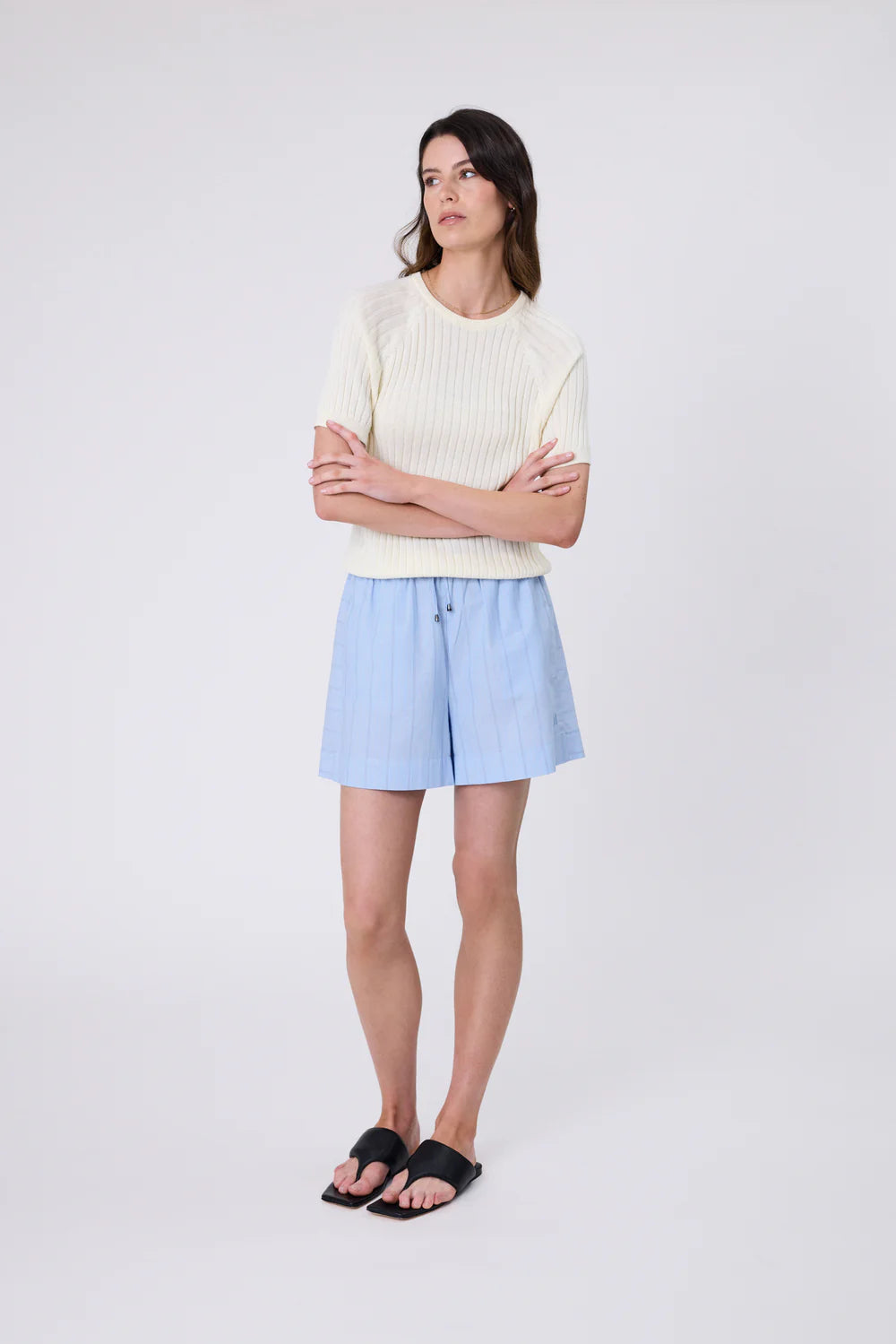 Marlow - Wisp Knit Tee - Butter